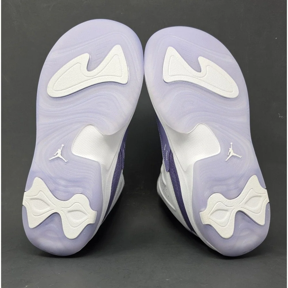 Jordan Max Aura 7 GS White Court Purple Sneakers HQ2089-115 Kid's 7Y